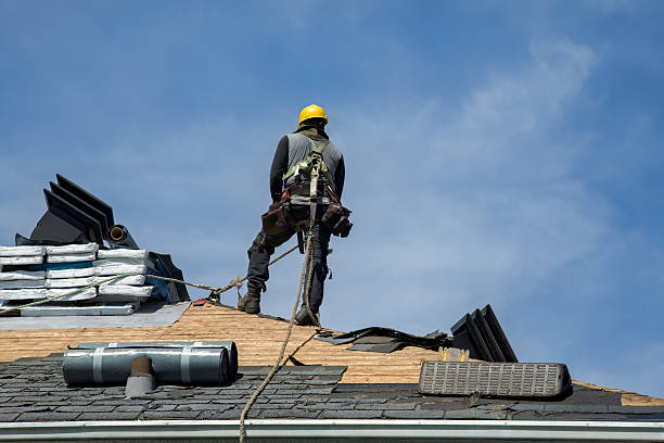 Professional Gutter Installation technician working in West Haverstraw, NY